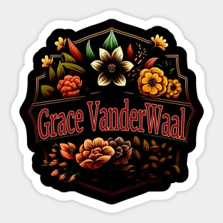 Grace VanderWaal Flower Vintage Sticker